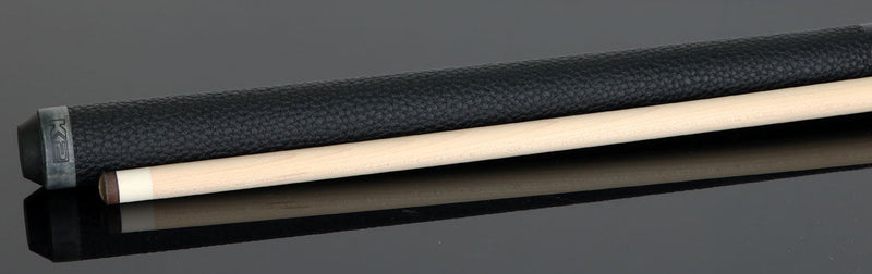 K2 KLCGY Pool Cue with Leather Wrap - Matte Gray-Stained Maple with 12.50mm LD Shaft