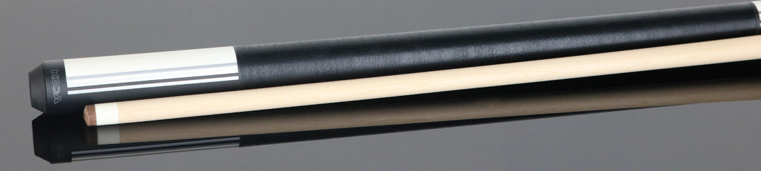 KODA KD29WH Pool Cue - Split Design Black and White Graphic