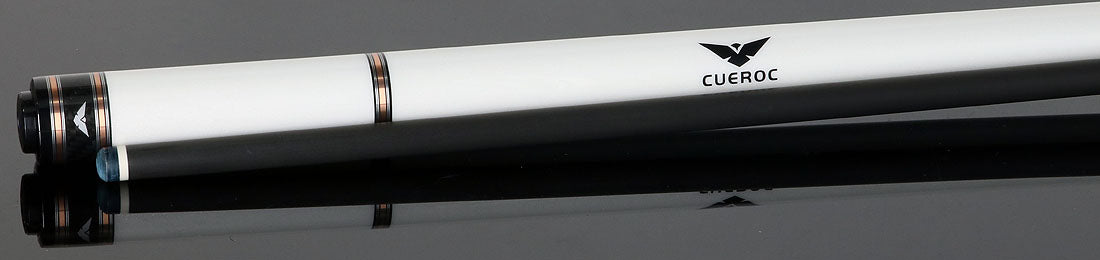 Cueroc CR-N02G Galaxy 2 No Wrap Pool Cue - White Colored Maple with Carbon Fiber Shaft