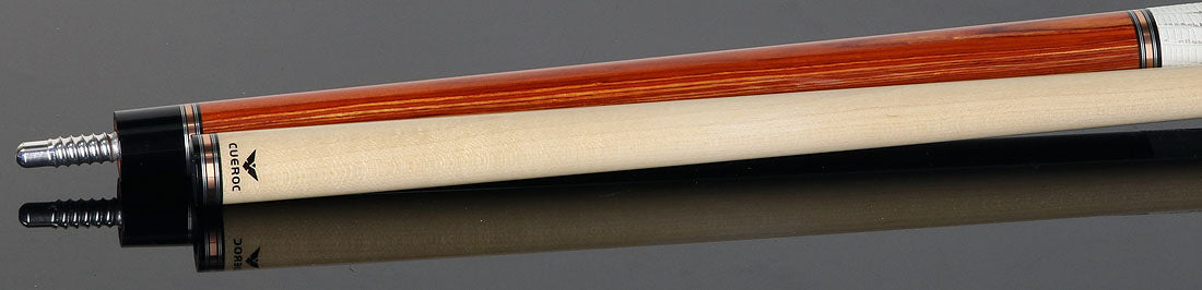 Cueroc CR-N06 Galaxy Pool Cue - Dymond Tulipwood with Ring-Tailed Lizard Wrap