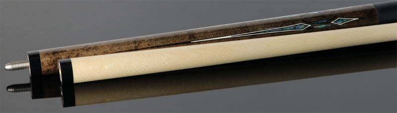 Players G4148 Graphic Pool Cue - Light Grey Maple with Mother of Pearl Overlay