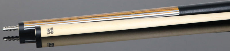 KODA KD29BC Pool Cue - Split Design Black and Bocote Graphic