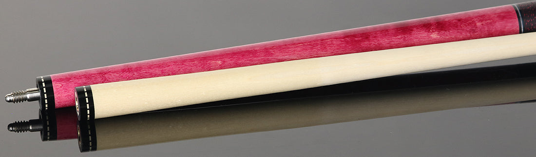 J Pechauer JP04T JP T Series Pool Cue Pink - Stained Maple with Linen Wrap
