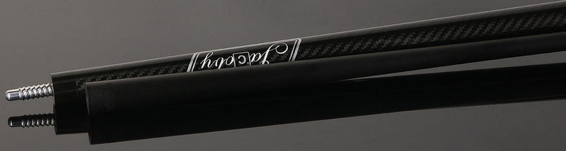 Jacoby CPCWH Game Changer Series Carbon with White Buffalo Turquoise Ring Play Cue with 12.70mm Jacoby Black V4 Carbon Fiber Shaft