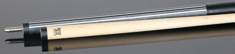 KODA KD29GY Pool Cue - Split Design Black and Gray Graphic