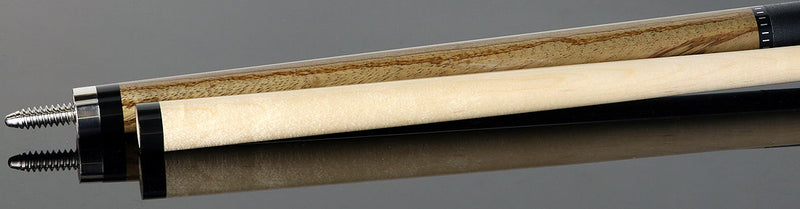 KODA KD38GY Gray-Stained Zebrawood Pool Cue with Linen Wrap
