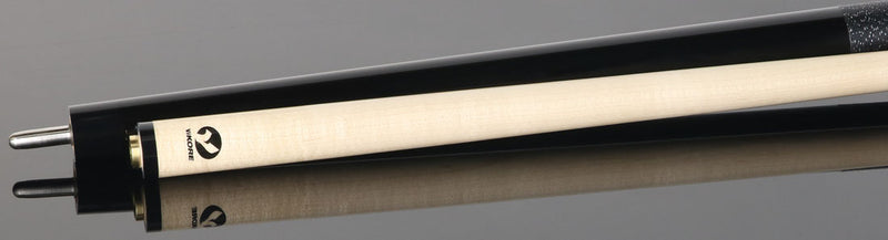 Viking UPUSA001 Ultimate Pool USA Range Series Pool Cue- Black Forearm with Black and Silver Spec Irish Linen Wrap