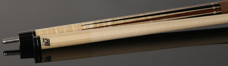 McDermott MCD50F 50th Anniversary Series Pool Cue - Birdseye Maple with Snakewood and Ebony Points with G-Core Shaft and Commemorative 1x1 Case