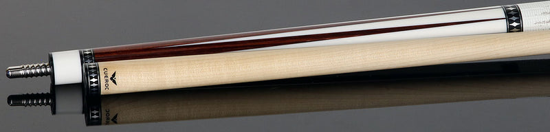 Cueroc CR-B05 Pterosaur Pool Cue - Rengas with White Juma Points and Ring-Tailed Lizard Wrap