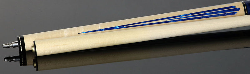 J Pechauer JP07T JP T Series No Wrap Pool Cue - Natural Maple with Blue Points