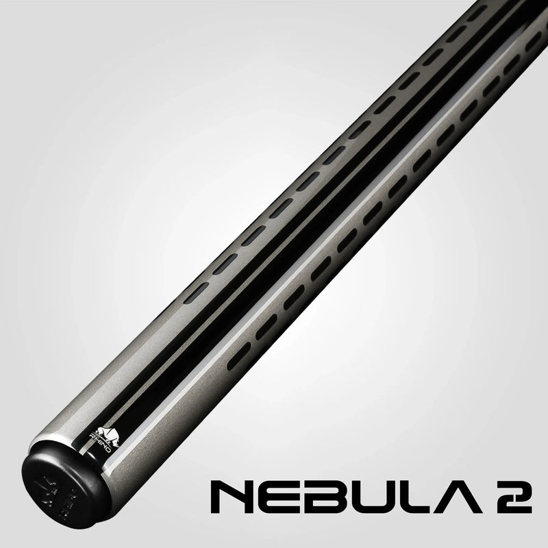 Rhino RCNEB2NWGY Nebula 2 No Wrap Pool Cue - Charcoal Gray