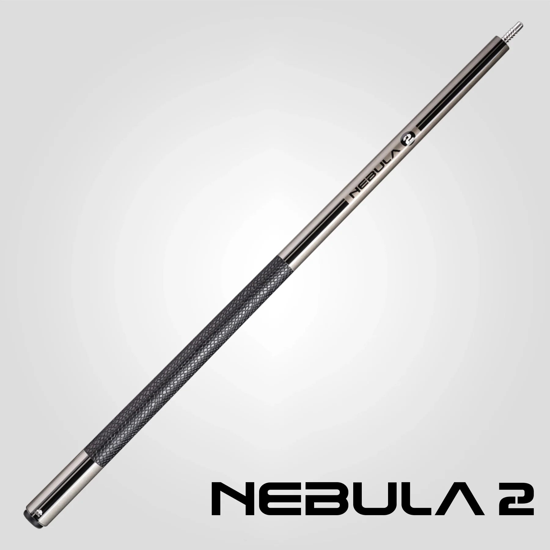 Rhino RCNEB2SWGY Nebula 2 Pool Cue with Sport Wrap - Charcoal Gray