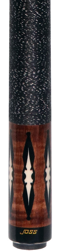 Joss Walnut-Stained Maple with Black Points Pool Cue - JC20-17