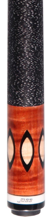 Joss Nutmeg-Stained Maple with Black and Maple Inlays Pool Cue - JC25944