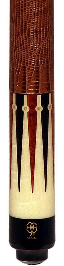 McDermott MCD50F 50th Anniversary Series Pool Cue - Birdseye Maple with Snakewood and Ebony Points with G-Core Shaft and Commemorative 1x1 Case