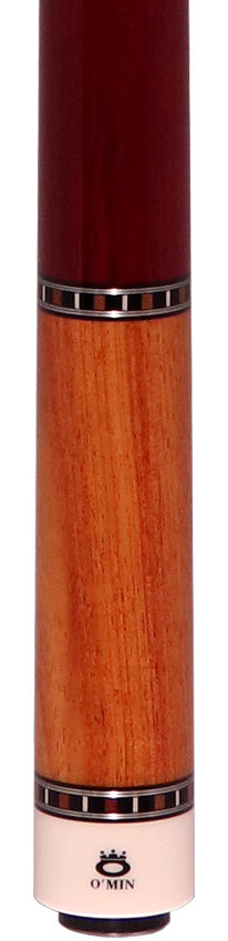 O'Min Pearwood with Purpleheart Wrap Section Pool Cue