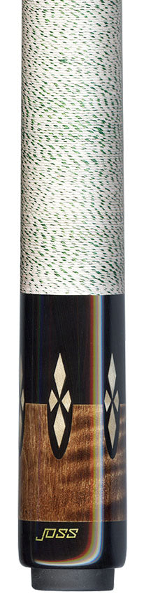 Joss Walnut-Stained Maple with Black Points Pool Cue - JC20-124