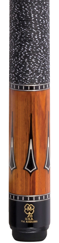 McDermott H751 H-Series Pool Cue - Cocobolo with Black and White Points with Irish Linen Wrap