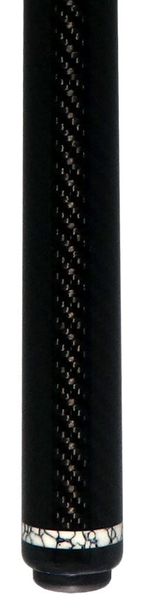 Jacoby CPCWH Game Changer Series Carbon with White Buffalo Turquoise Ring Play Cue with 12.70mm Jacoby Black V4 Carbon Fiber Shaft