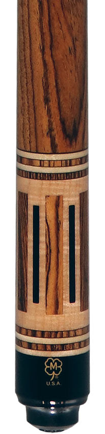 McDermott G807C Cue of the Month with G-Core Shaft - Curly Maple with Bocote and Black Urethane Inlays