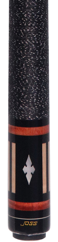 Joss Dark Stained Maple with Black Points and Pearl Inlays Pool Cue - JC20-37