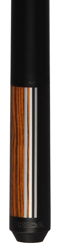 KODA KD29BC Pool Cue - Split Design Black and Bocote Graphic