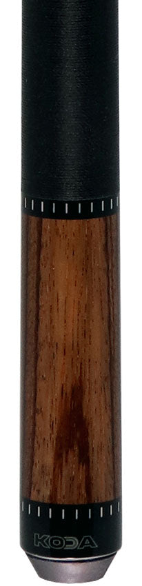 KODA KD38GY Gray-Stained Zebrawood Pool Cue with Linen Wrap
