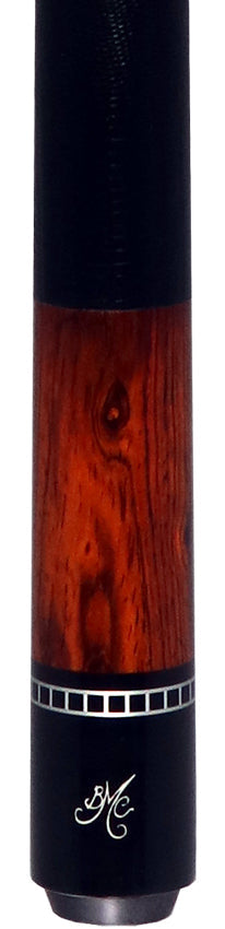 Meucci Exotic Wood Series EWSCBOC Pool Cue - Cocobolo Pool Cue with Lizard Leather Wrap and Carbon Shaft