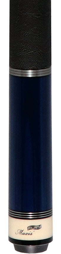 Fury TW3 Pool Cue - Blue-Stained Tec-Wood | Elephant Wrap | HT2 Wood Shaft