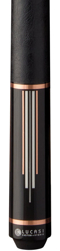 Lucasi Custom LCAD02 Art Deco Series Pool Cue - Rose Gold & Silver