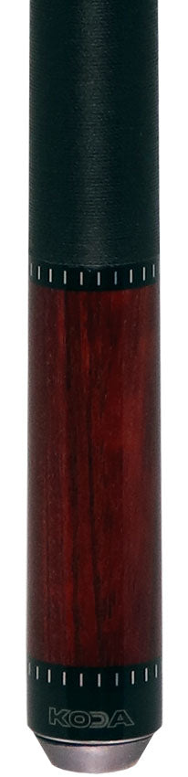 KODA KD38CO Cocobolo-Stained Zebrawood Pool Cue with Linen Wrap