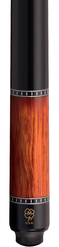 McDermott MCD50D 50th Anniversary Series Pool Cue - Cocobolo and Ebony Points with G-Core Shaft and Commemorative 1x1 Case