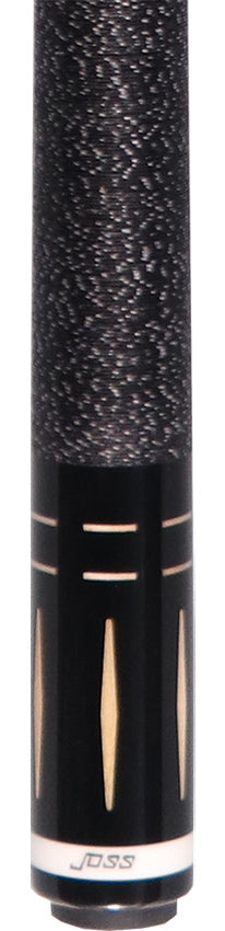 Joss Charcoal-Stained Maple with Maple Inlays Pool Cue - JC20-125