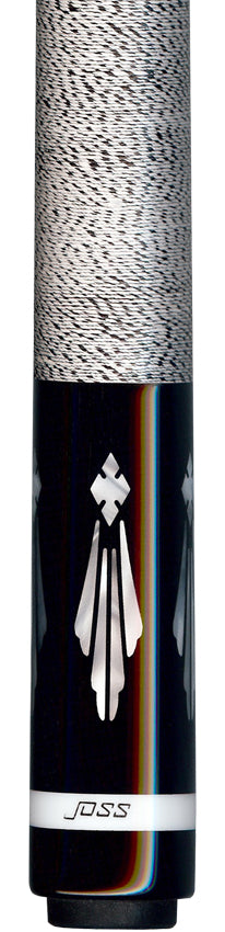 Joss Ebony-Stained Maple with Pearl Inlays Pool Cue - JC2604
