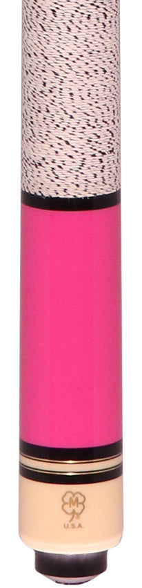 McDermott G205 G Series Cue - Pink Painted Birdseye Maple with Irish Linen Wrap