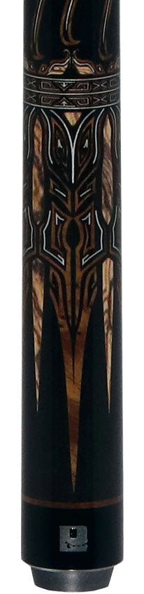 Little Monster LMPHXC Phoenix Graphic No Wrap Play Cue with Carbon Fiber Shaft