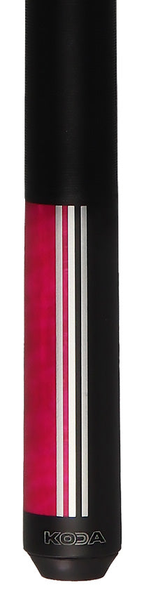 KODA KD29PK Pool Cue - Split Design Black and Pink Graphic