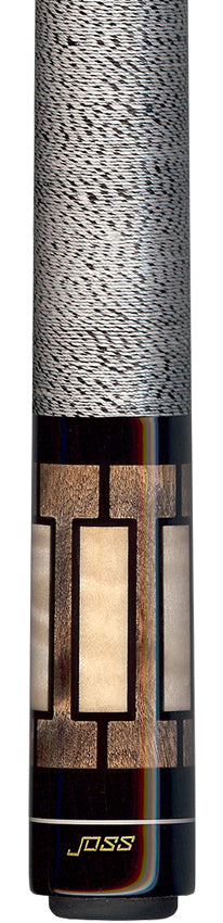 Joss Walnut Stained Maple with 6 Black Points Pool Cue - JC20-70