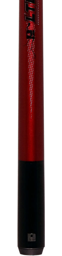 Little Monster LMJC3PRD 3 Piece Jump Cue with Carbon Fiber Shaft - Electro-Optic Red