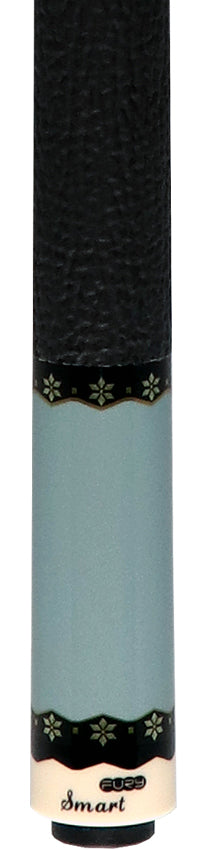 Fury CA9 Pool Cue with Sharkskin Leather Wrap - Metallic Gray