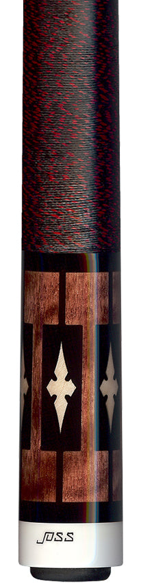 Joss Dark Stained Maple with Black Points and Maple Inlays Pool Cue - JC20-53