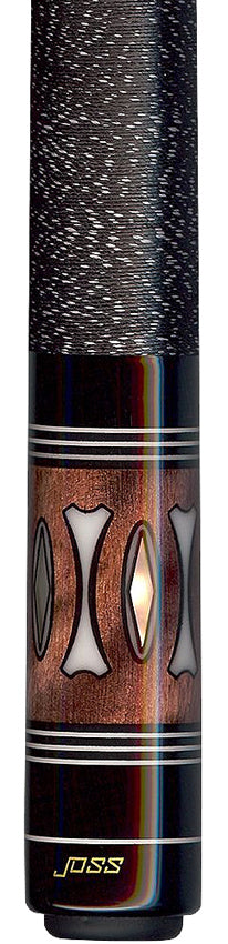Joss Nutmeg-Stained Maple with Bone-White and Pearl Inlays Pool Cue - JC20-16