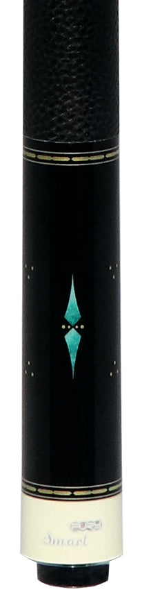 Fury VT4 Graphic Pool Cue with Pebble Grain Leather Wrap