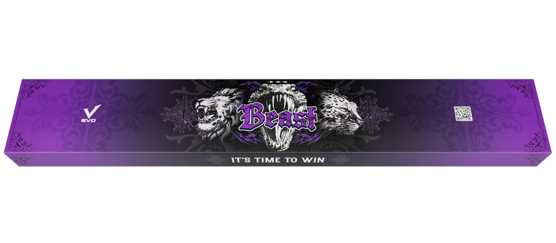 EVO Beast Amethyst Lion Leather Wrap Pool Cue Maxbing Edition