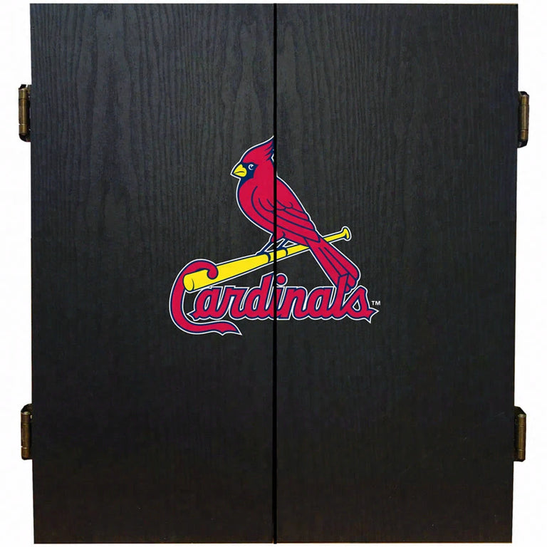 St. Louis Cardinals Dartboard Cabinet Set Fan's Choice