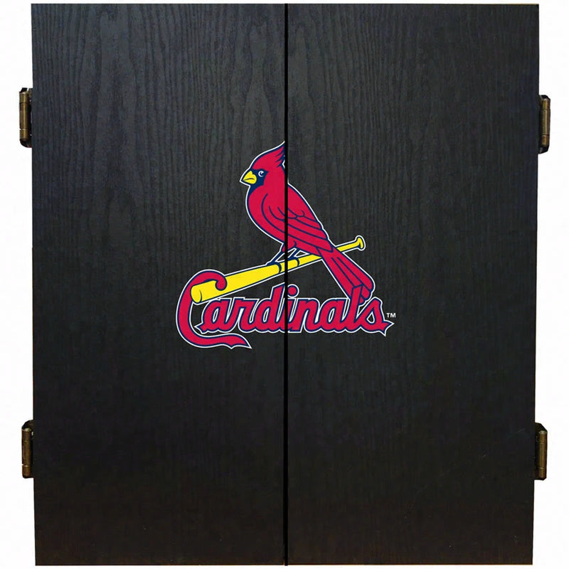 St. Louis Cardinals Dartboard Cabinet Set Fan's Choice