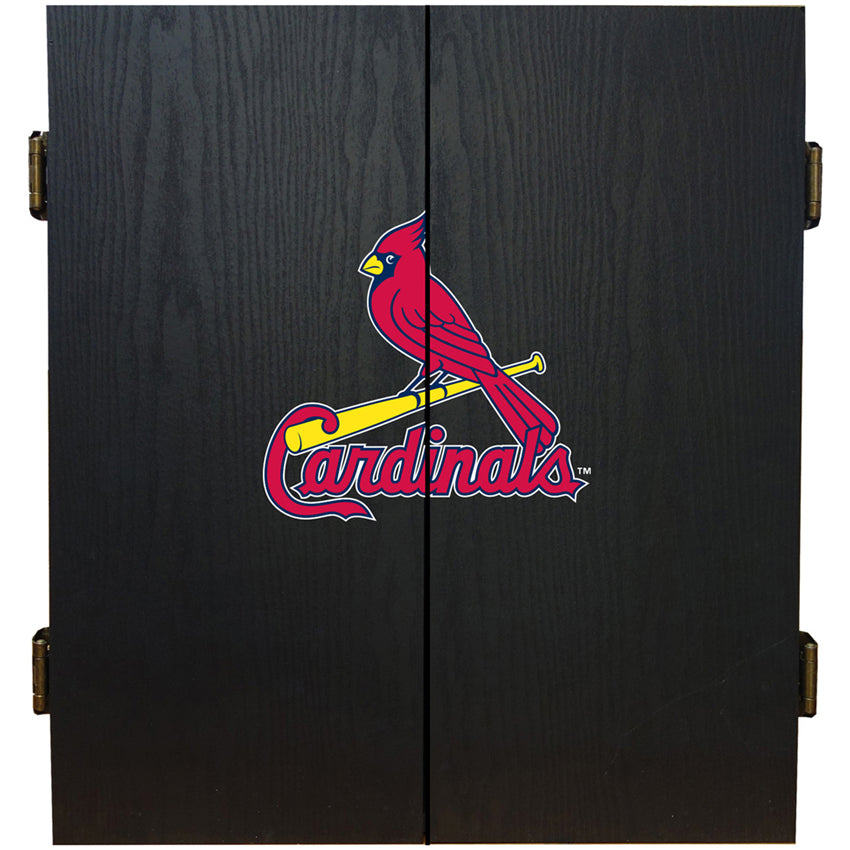 MLB Fan's Choice Dartboard Cabinet Set