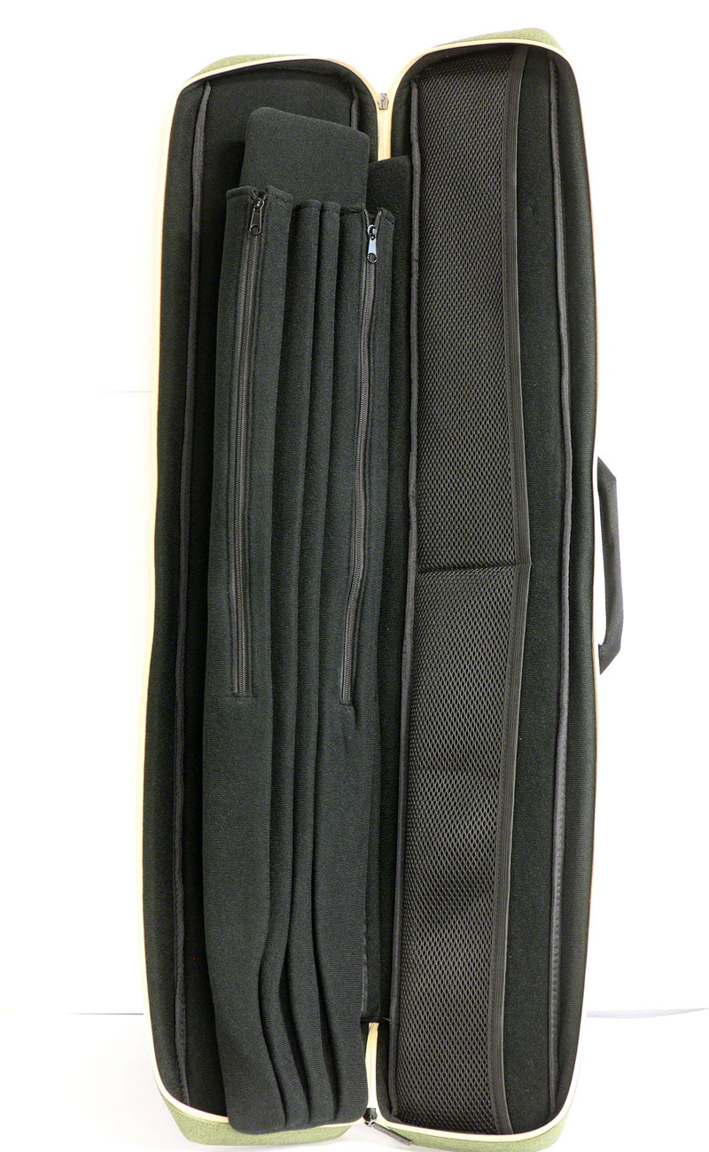Tiger Canvas Green/Tan Soft Cue Case