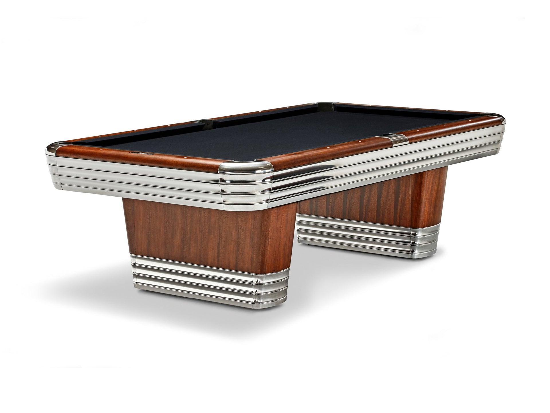 Brunswick Centennial Rosewood Chrome Pool Table