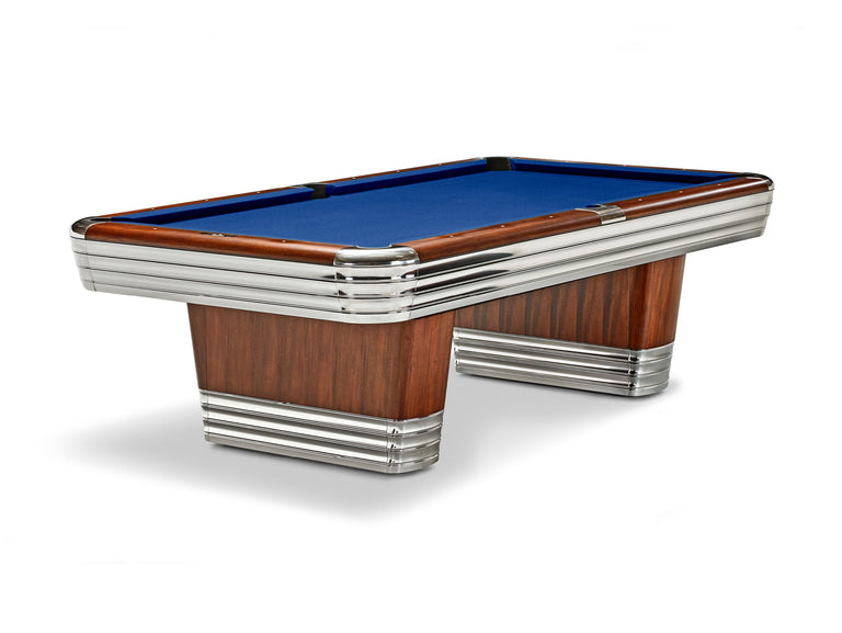 Brunswick Centennial Rosewood Chrome Pool Table